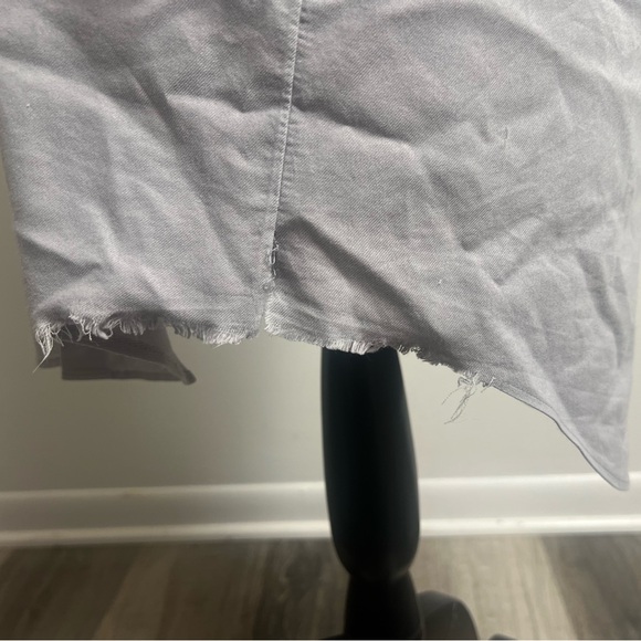 Gray Distressed Slim Fit Button Down! - Picture 8 of 14